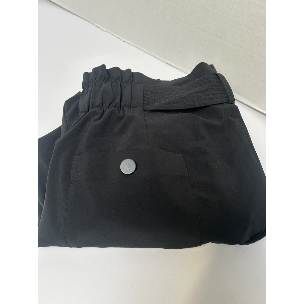 Athleta Size 8 Black Skyline Pant II with Tie In Front Elastic Waist Pockets